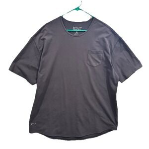 BYLT Mens Drop Cut Lux Shirt XXXL Blue Gray Performance Stretch Workout Gym